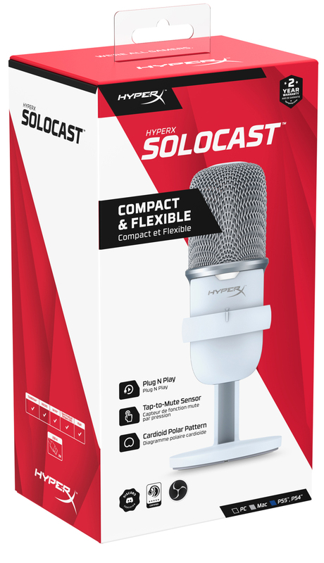 Мікрофон HyperX SoloCast (White) 519T2AA фото