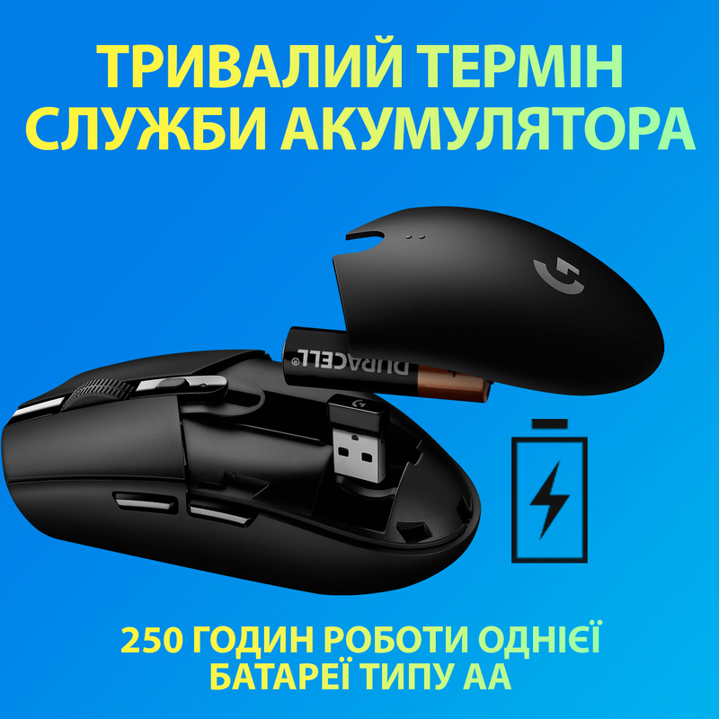 Миша ігрова Logitech G305 Lightspeed Wireless Gaming Mouse (Blue) 910-006014 фото