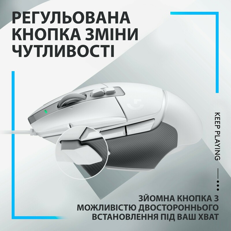 Миша ігрова Logitech G502 X (White) L910-006146 фото