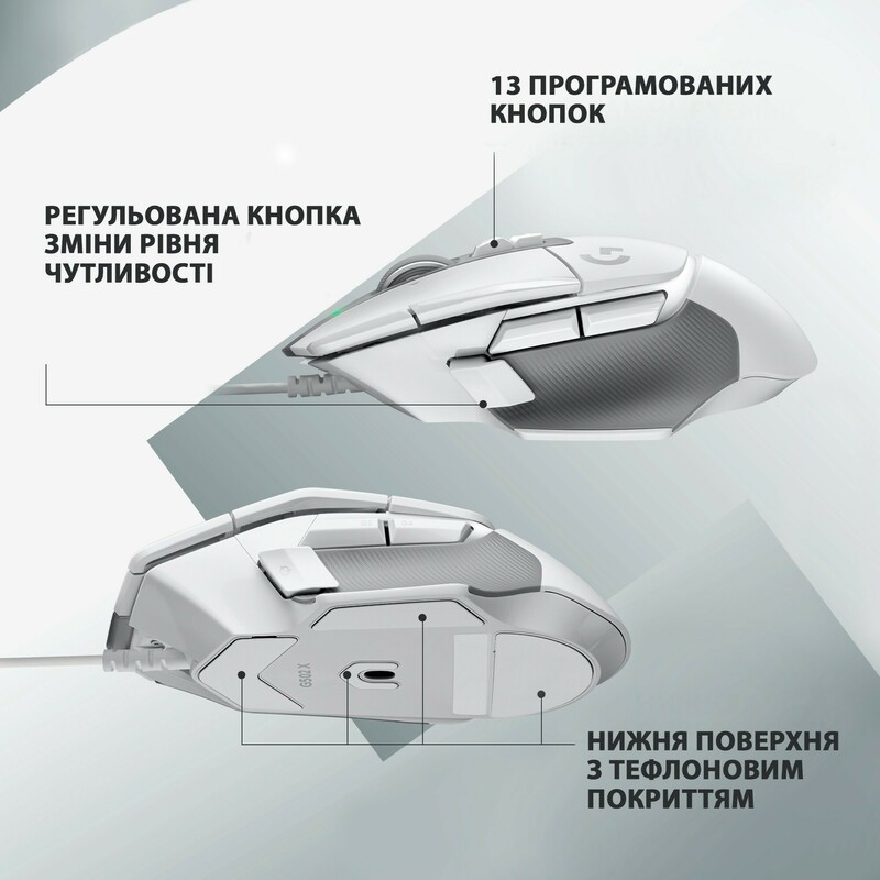 Миша ігрова Logitech G502 X (White) L910-006146 фото