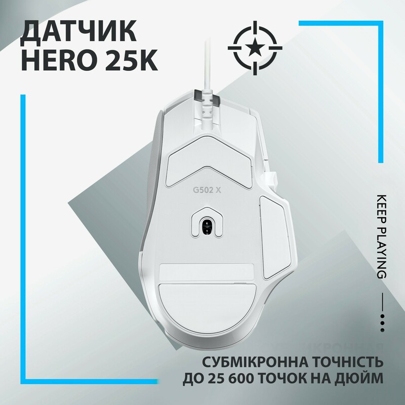Миша ігрова Logitech G502 X (White) L910-006146 фото