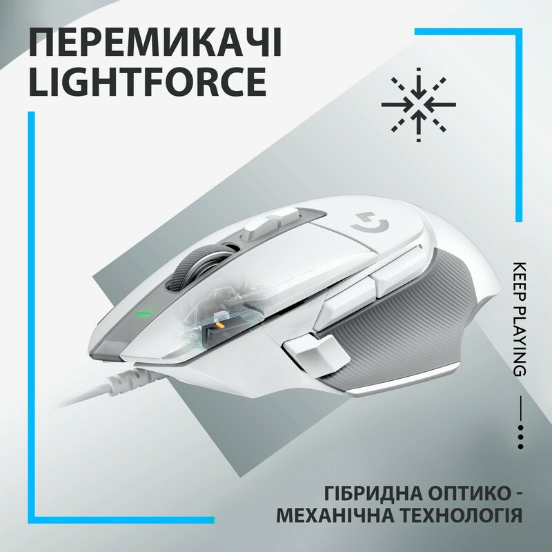 Миша ігрова Logitech G502 X (White) L910-006146 фото