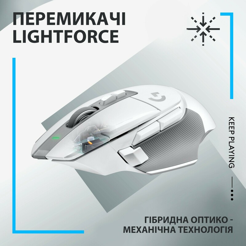 Мышь игровая Logitech G502 X Lightspeed (White) L910-006189 фото