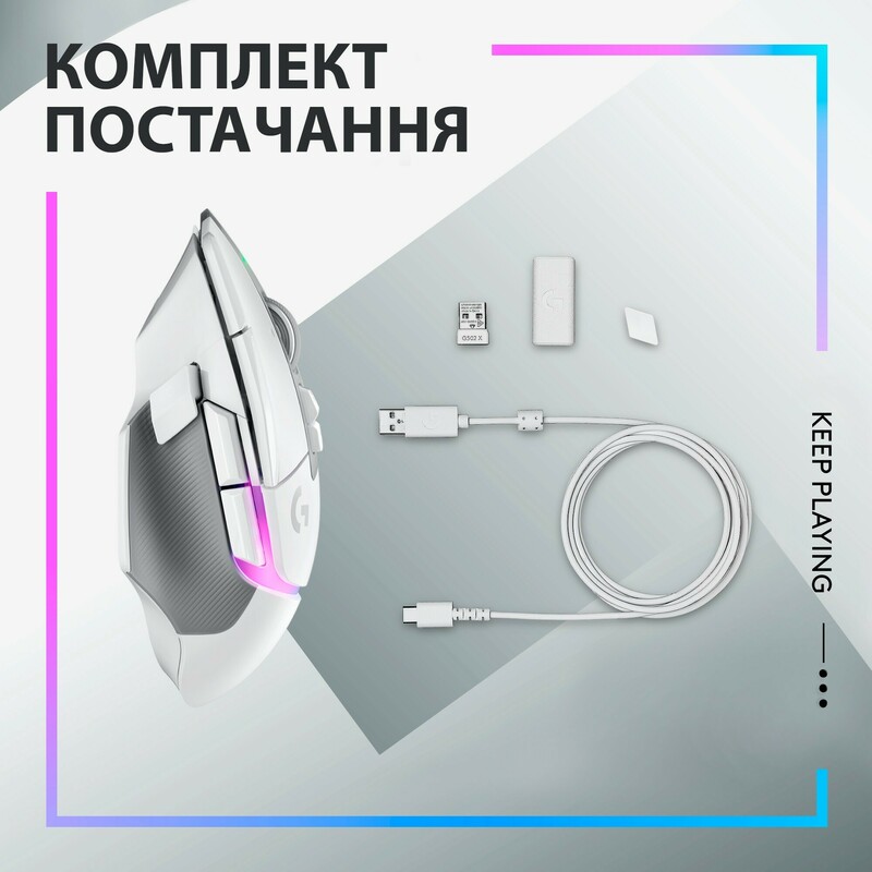 Миша ігрова Logitech G502 X Plus (White) L910-006171 - фото - №2