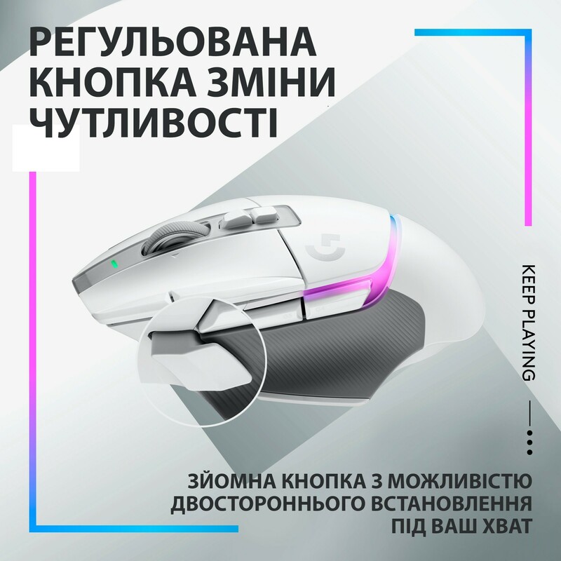 Миша ігрова Logitech G502 X Plus (White) L910-006171 - фото - №5
