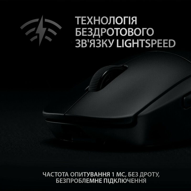 Миша ігрова Logitech G PRO Wireless (Black) 910-005272 фото