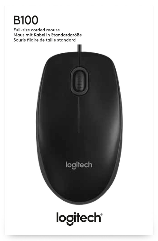 Миша Logitech M100 (Black) 910-006652 фото