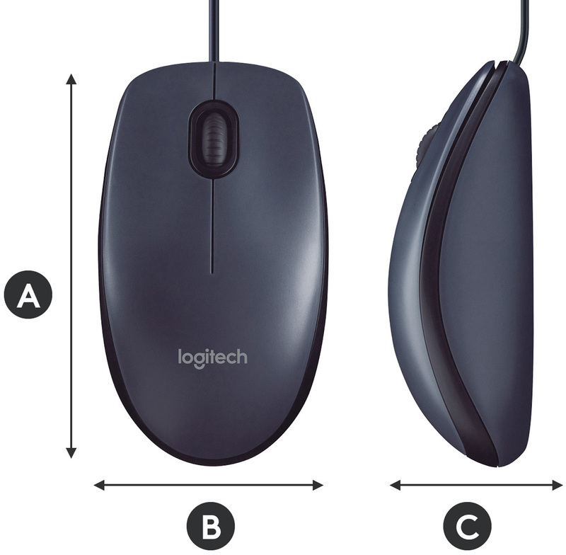 Мышь Logitech M100 (Black) 910-006652 фото