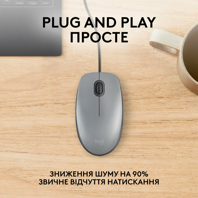 Мышь Logitech M110 (Gray) 910-006760 фото