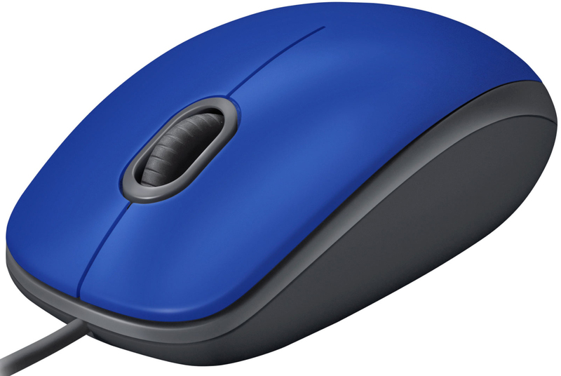 Миша Logitech M110 (Blue) 910-006758 - фото - №0