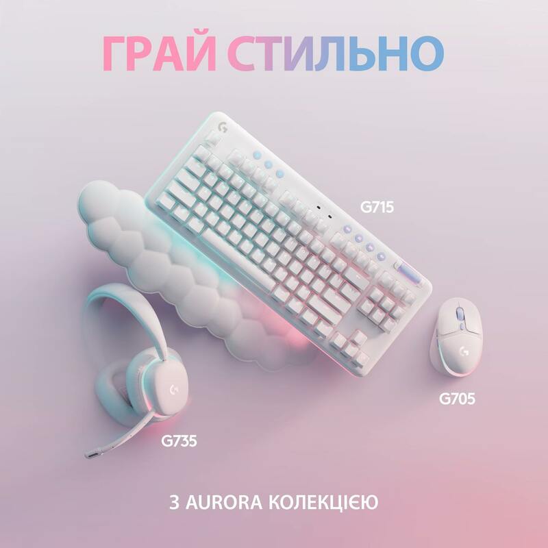 Ігрова клавіатура Logitech G713 Linear (White) L920-010678 - фото - №7