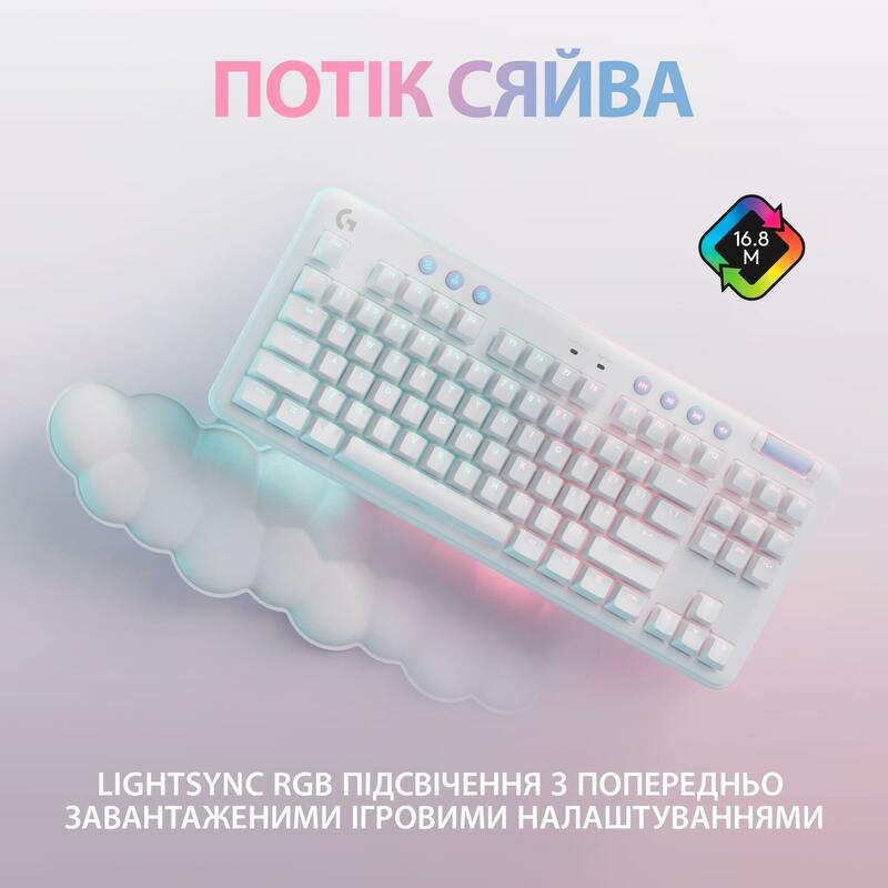 Ігрова клавіатура Logitech G715 Linear (White) L920-010692 - фото - №3