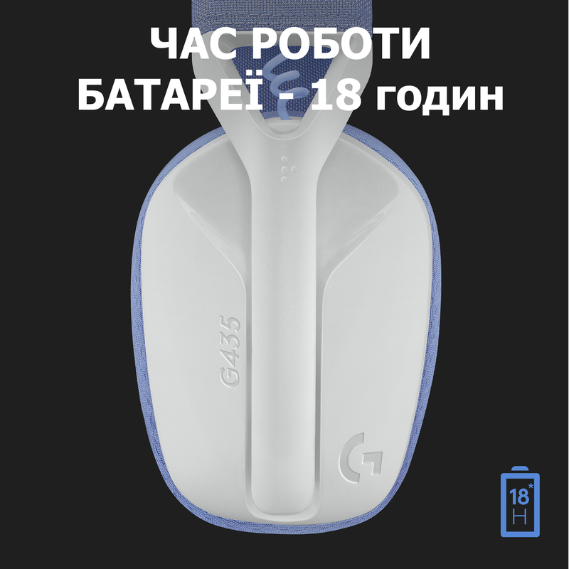 Ігрова гарнітура Logitech G435 Wireless (White) L981-001074 фото