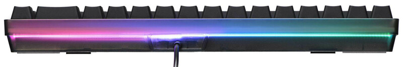 Ігрова клавіатура 2E GAMING KG345 RGB 68 key USB Transparent UKR (2E-KG345TR) фото