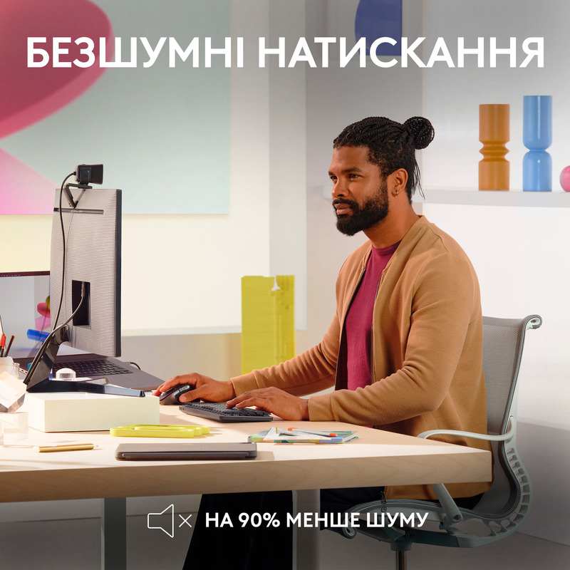 Миша Logitech MX Master 3S For Mac Performance Wireless (Space Grey) 910-006571 фото