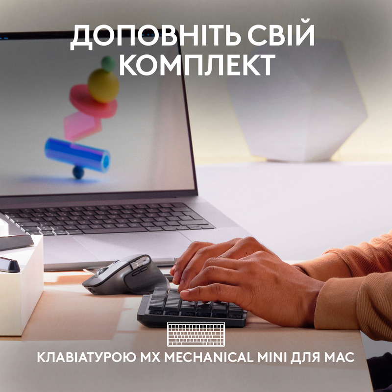 Миша Logitech MX Master 3S For Mac Performance Wireless (Space Grey) 910-006571 фото