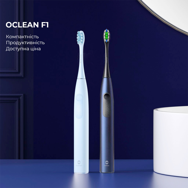 Розумна зубна електрощітка Oclean F1 (Midnight blue) фото