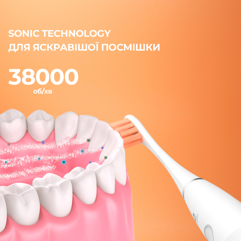 Розумна зубна електрощітка Oclean Flow (White) фото