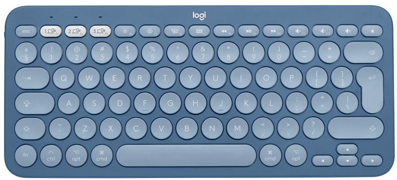 Клавiатура Logitech K380 UA For Mac Bluetooth (Blue) 920-011180 фото