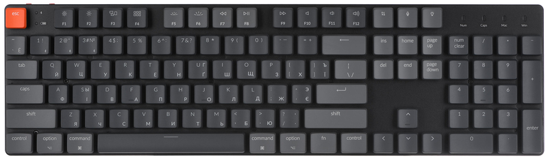 Бездротова клавіатура Keychron K5SE 104 Key Optical Mint White Led Hot-Swap WL UA (Black) K5SED5_KEYCHRON фото