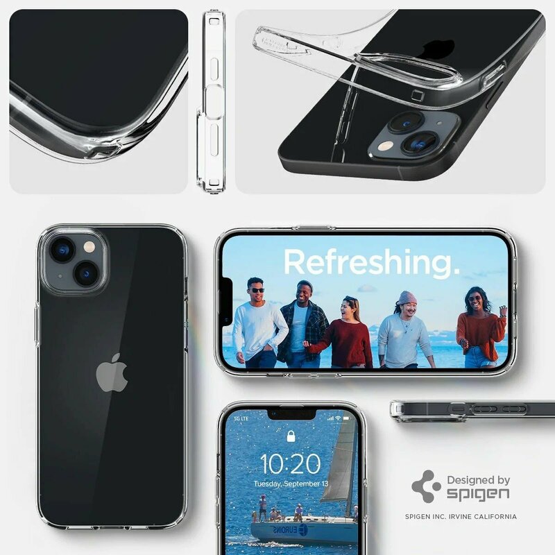 Чохол для iPhone 14 Spigen Crystal Flex (Crystal Clear) - фото - №7