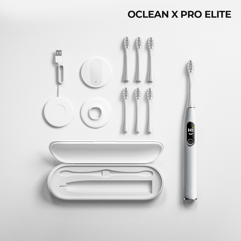 Набір розумних зубних електрощіток Oclean X PRO ELITE SET-Grey фото