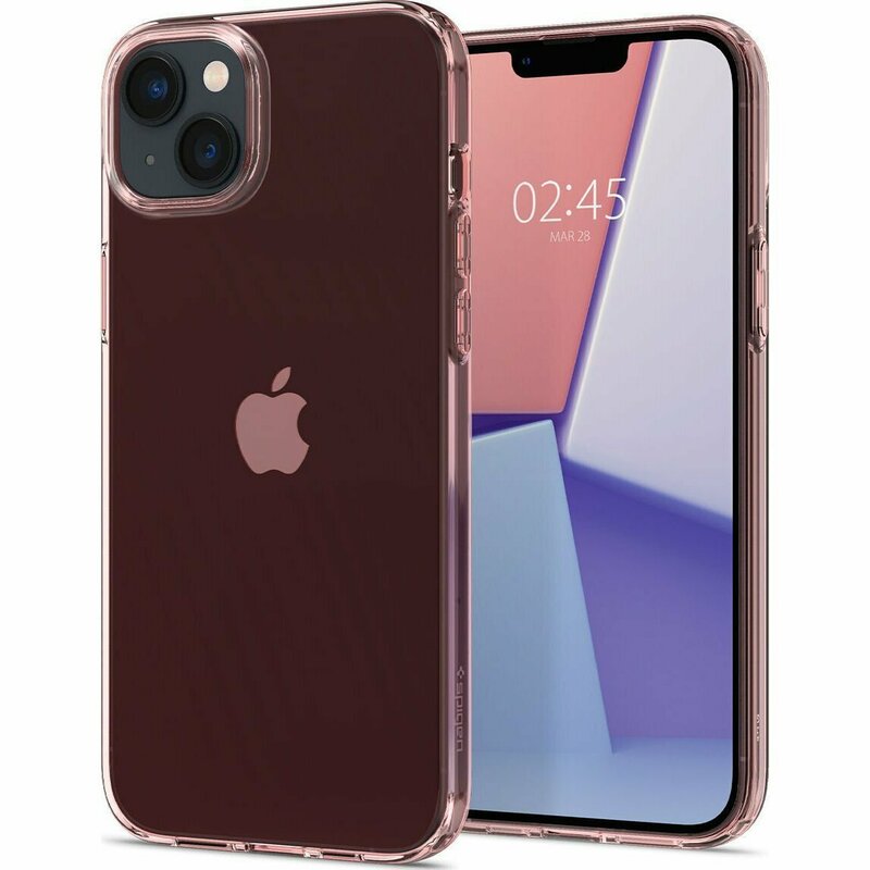 Чохол для iPhone 14 Spigen Crystal Flex (Rose Crystal) - фото - №5