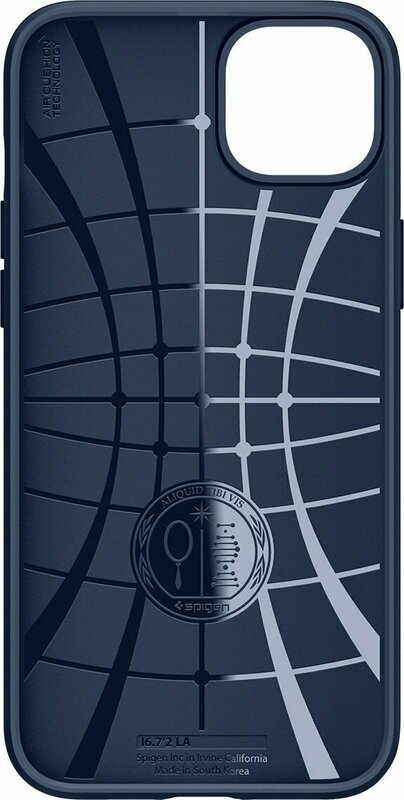 Чохол для iPhone 14 Spigen Liquid Air (Navy Blue) - фото - №1