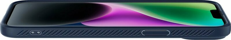 Чохол для iPhone 14 Spigen Liquid Air (Navy Blue) - фото - №7