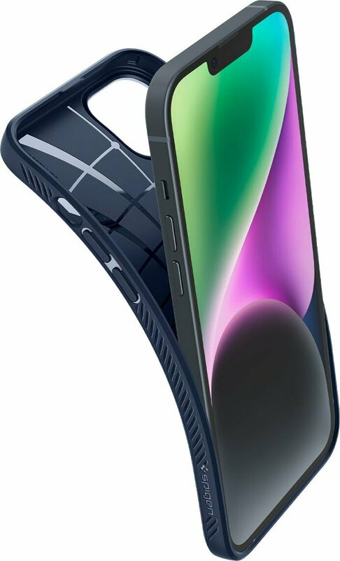 Чохол для iPhone 14 Spigen Liquid Air (Navy Blue) - фото - №4
