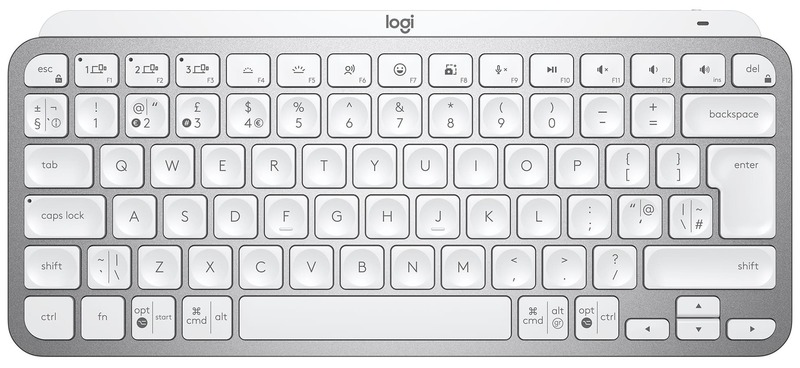 Клавiатура Logitech MX Keys Mini Minimalist Illuminated UA Wireless (Pale Grey) 920-010499 фото