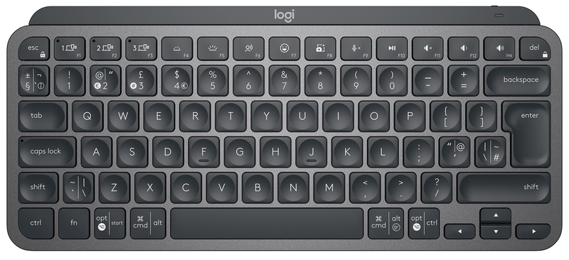 Клавиатура Logitech MX Keys Mini Minimalist Illuminated UA Wireless (Graphite) 920-010498 фото