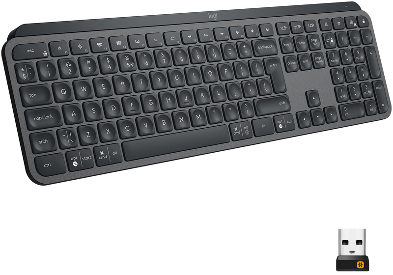 Клавiатура Logitech MX Keys Advanced Illuminated UA Wireless (Graphite) 920-009415 фото