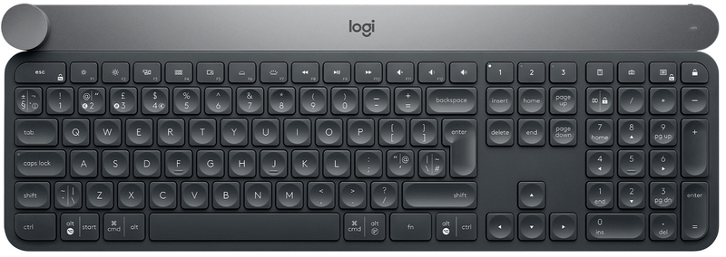 Клавiатура Logitech CRAFT UA USB/Bluetooth (Black) 920-008504 - фото - №0