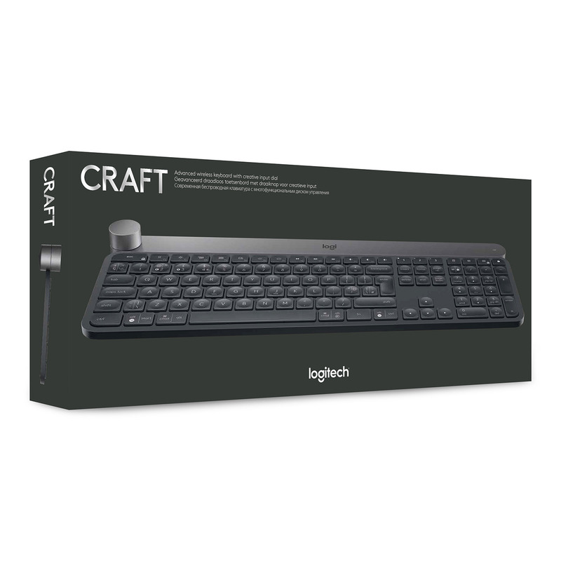 Клавiатура Logitech CRAFT UA USB/Bluetooth (Black) 920-008504 - фото - №5