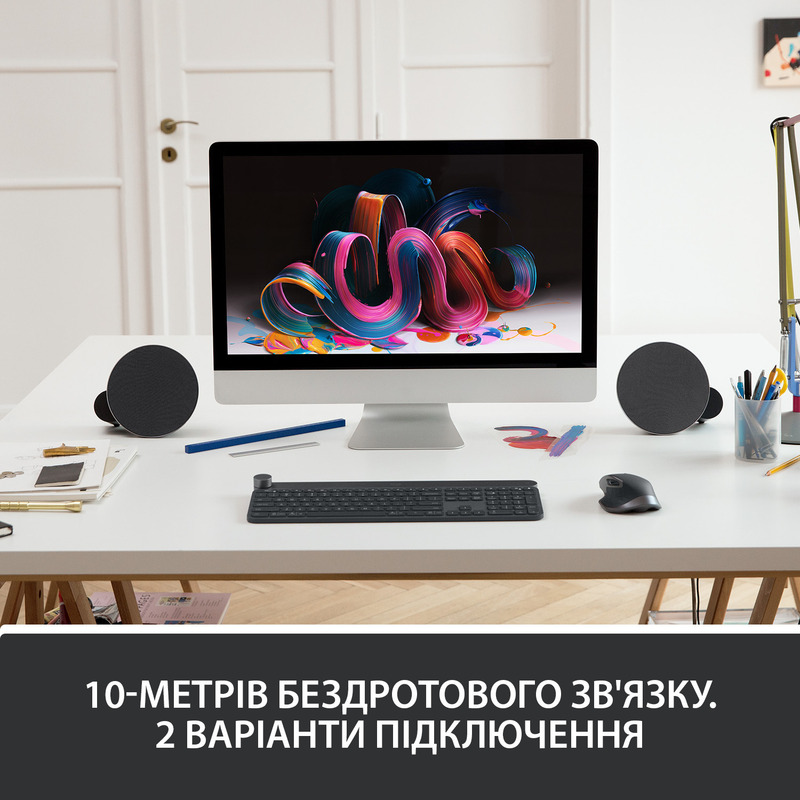 Клавiатура Logitech CRAFT UA USB/Bluetooth (Black) 920-008504 - фото - №6
