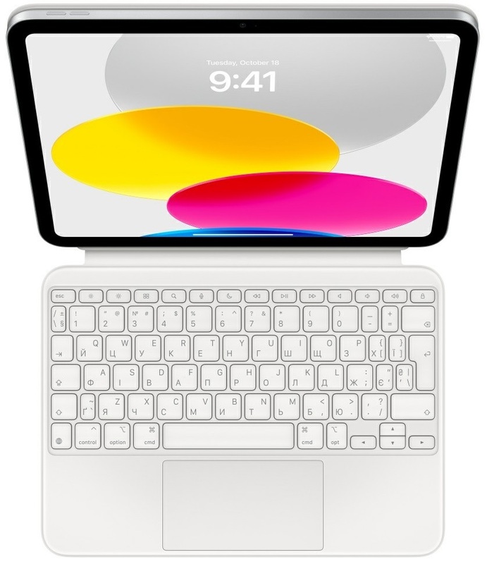 Клавіатура Apple Magic Keyboard Folio for iPad (10th generation) - Ukrainian фото