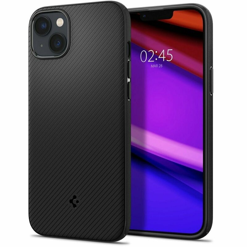 Чохол для iPhone 14 Plus Spigen Mag Armor MagFit (Matte Black) - фото - №8