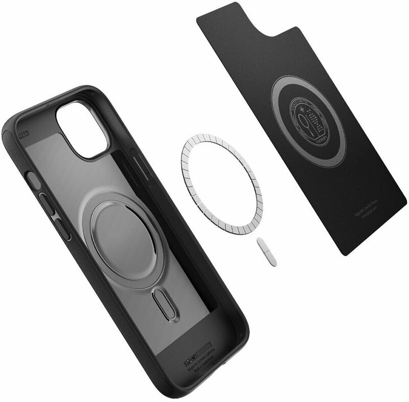 Чохол для iPhone 14 Plus Spigen Mag Armor MagFit (Matte Black) - фото - №5