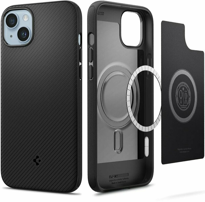 Чохол для iPhone 14 Plus Spigen Mag Armor MagFit (Matte Black) - фото - №4