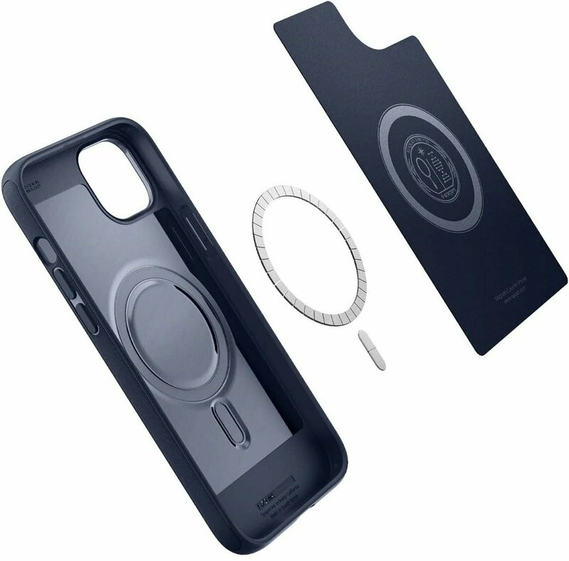 Чохол для iPhone 14 Plus Spigen Mag Armor MagFit (Navy Blue) - фото - №5
