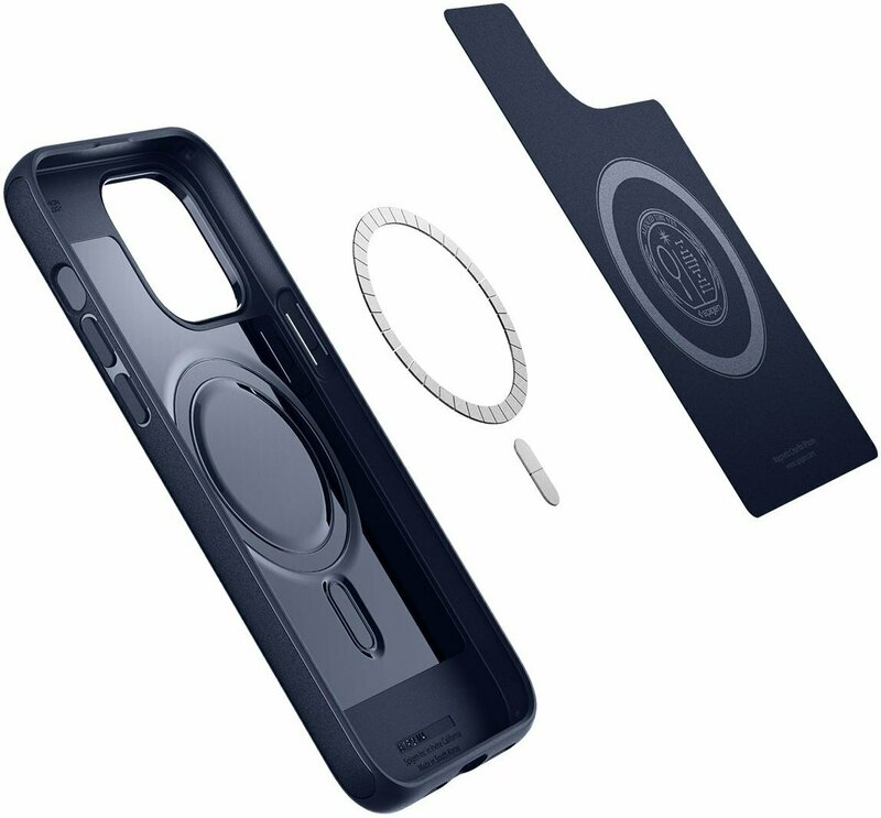 Чохол для iPhone 14 Pro Spigen Mag Armor MagFit (Navy Blue) фото