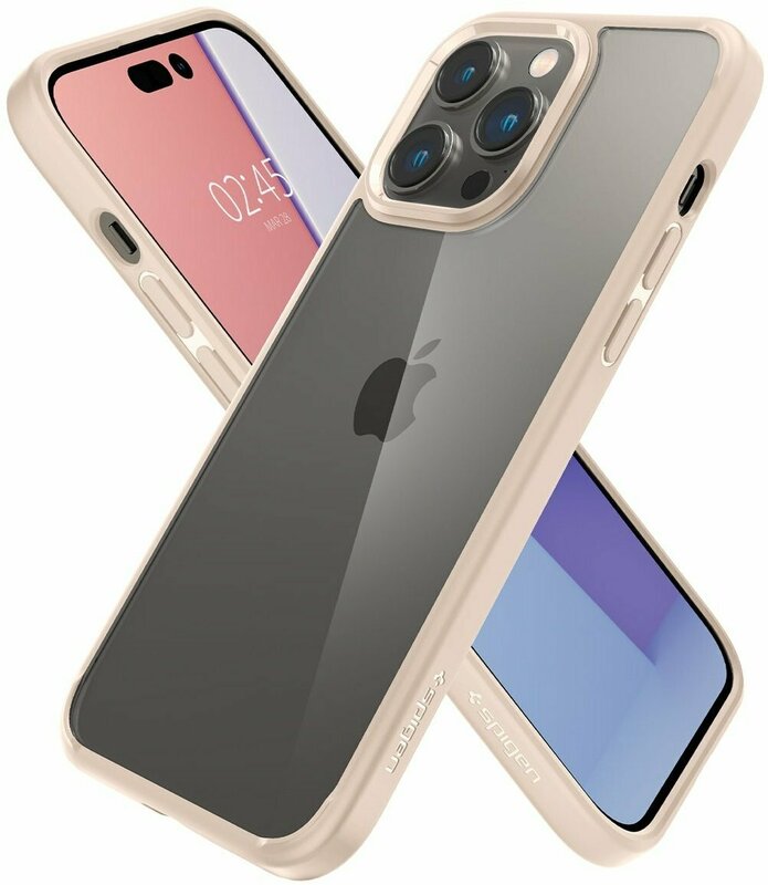 Чeхол для iPhone 14 Pro Spigen Ultra Hybrid (Sand Beige) - фото - №4