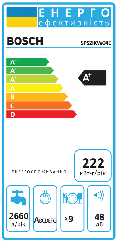 Посудомийна машина Bosch SPS2IKW04E - фото - №2