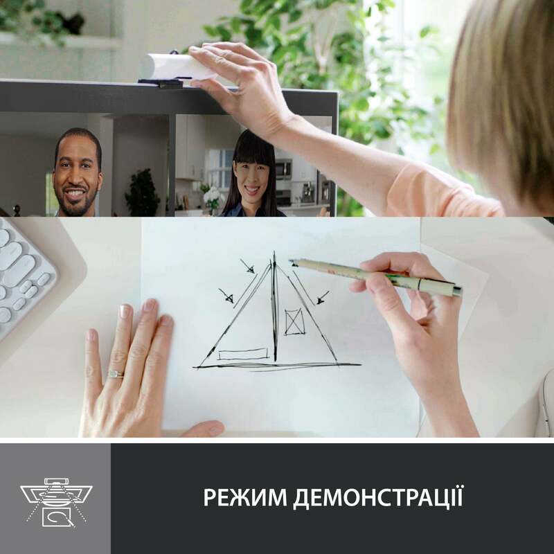 Камера для стриминга Logitech BRIO 500 (White) L960-001428 - фото - №7