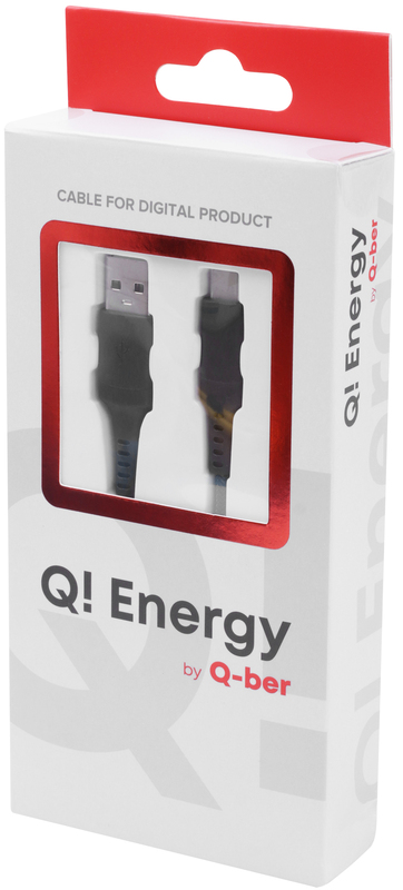 Кабель USB - USB-C Q.Energy 1.2m (Black) фото