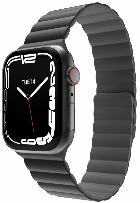Ремінець For Apple Watch 38/40/41mm SwitchEasy Skin Silicone Magnetic Watch Band (Black) фото