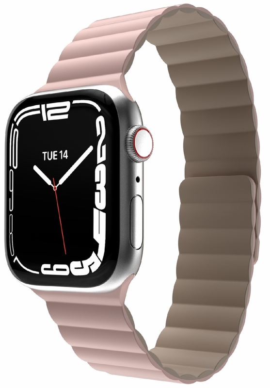 Ремінець For Apple Watch 38/40/41mm SwitchEasy Skin Silicone Magnetic Watch Band (Pink) фото