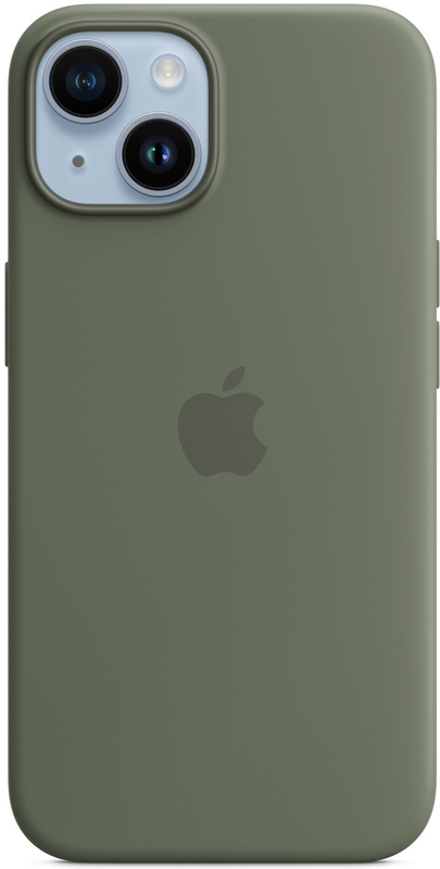 Чохол Apple Silicone Case with MagSafe (Olive) MQU83ZE/A для iPhone 14 фото