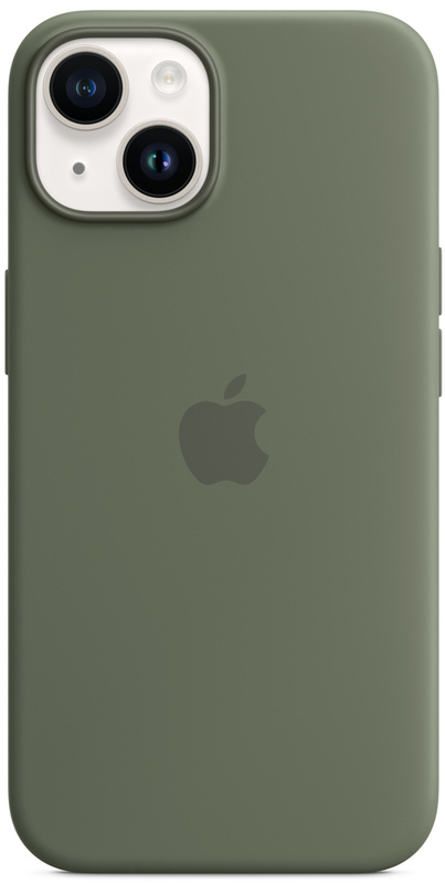 Чохол Apple Silicone Case with MagSafe (Olive) MQU83ZE/A для iPhone 14 фото